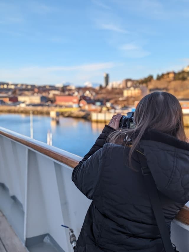 Emma with photography camera
